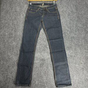 Max Azria Jeans Womens 27 Straight Leg Dark Wash Cotton Stretch Pockets